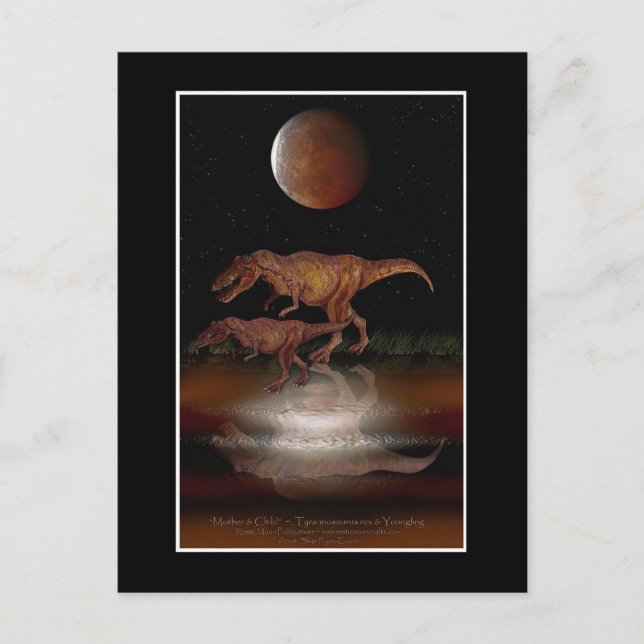 T-REX DINOSAUR Postcard (Front)