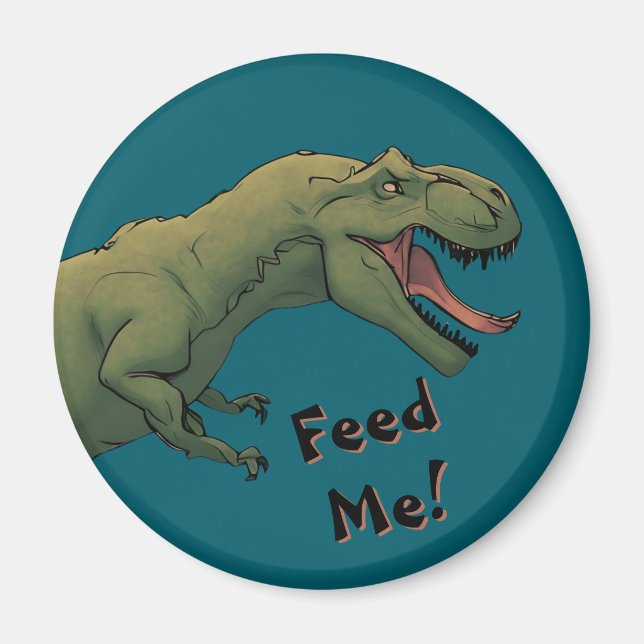 T-Rex Dinosaur Refrigerator Magnet (Front)