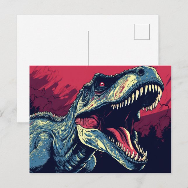 T-Rex dinosaur reptile  Postcard (Front/Back)