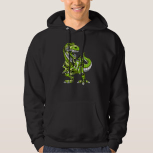 T Rex Dinosaur Robot Futuristic Science Fiction Bo Hoodie