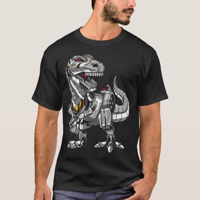 T-Rex Dinosaur Robot T-Shirt (Front)