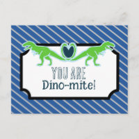 T-Rex dinosaur School Valentines