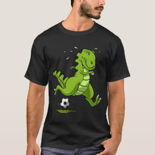T-Rex Dinosaur Soccer Player T-Shirt