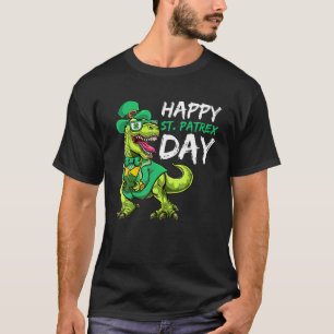 T Rex Dinosaur , St Patrick’S Day Toddler T-Shirt