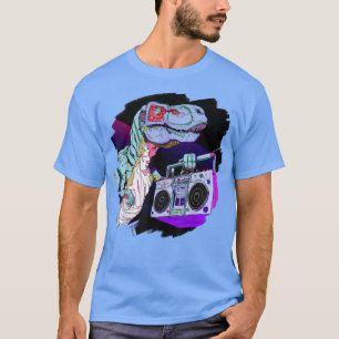 T Rex Dinosaur Stereo Techno Tyrannosaurus Rex Dj T-Shirt