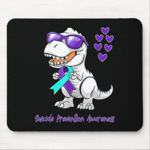 T-Rex Dinosaur Suicide Prevention Awareness Day Mouse Pad