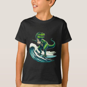 T-rex Dinosaur Surfing Surfer Surfboard Gift For M T-Shirt