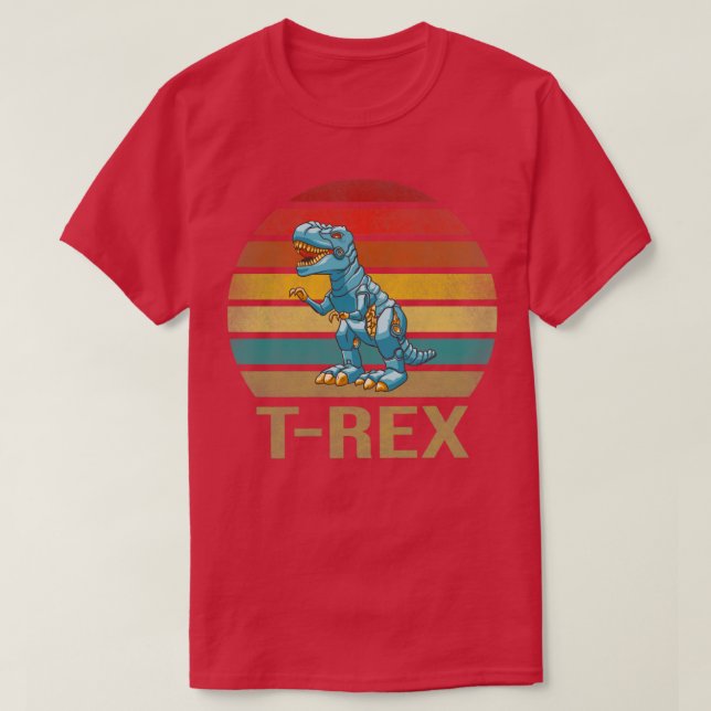 T Rex Dinosaur TRex Robot Dino RoboRex3 T-Shirt (Design Front)