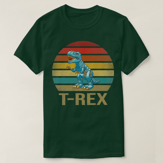 T Rex Dinosaur TRex Robot Dino RoboRex3 T-Shirt (Design Front)