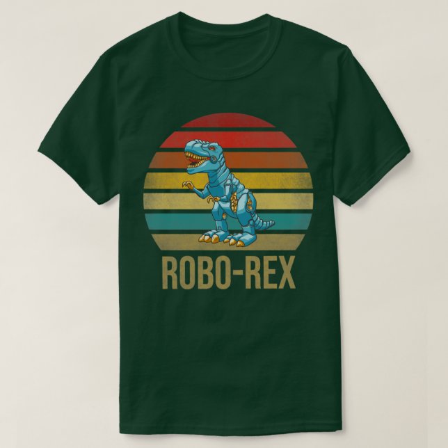 T Rex Dinosaur TRex Robot Dino RoboRex T-Shirt (Design Front)