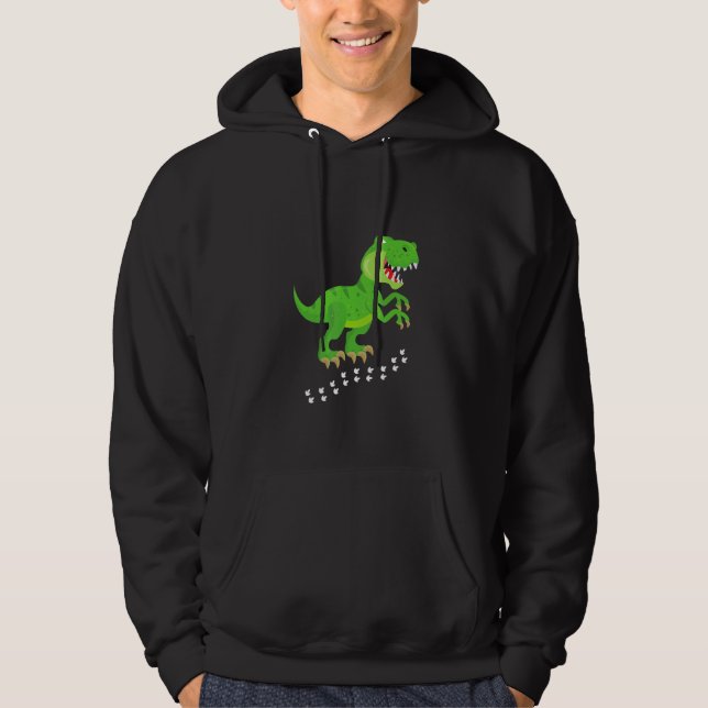 T REX Dinosaurs Kids Fun Hoodie (Front)