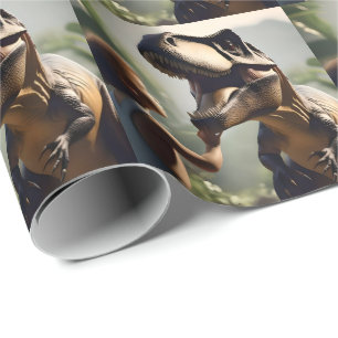 T-rex Dinosaurs Love A Pat, Wrapping Paper