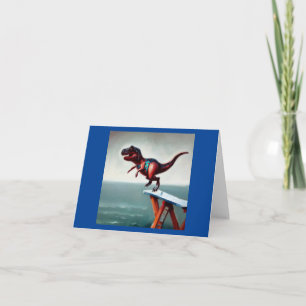 T Rex diving Card