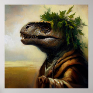 T Rex Druid Poster