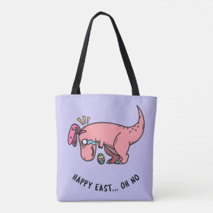 T-Rex Easter Struggle Tote Bag