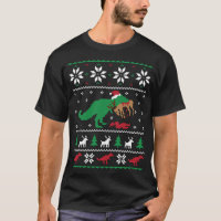 T Rex Eating Reindeer Funny Dinosaur Christmas Ugl