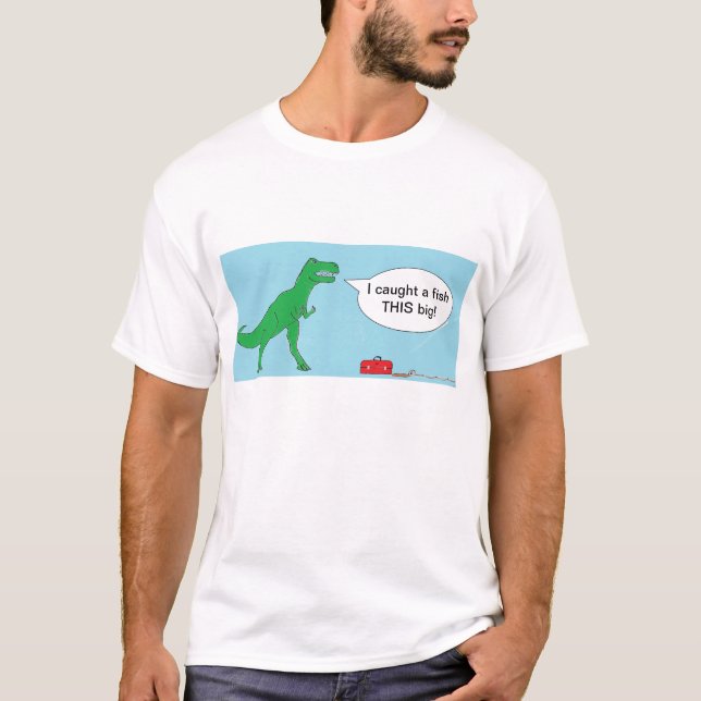 T-Rex Fishing T-Shirt (Front)