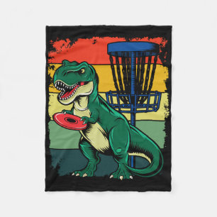 T Rex Frisbee Dinosaur Recreational Tosser Dino Di Fleece Blanket