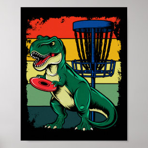 T Rex Frisbee Dinosaur Recreational Tosser Dino Di Poster