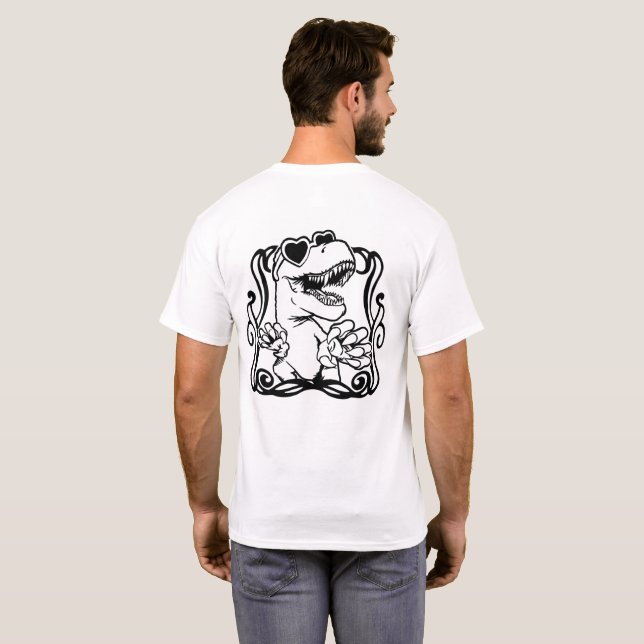 T-Rex goes Hollyweird  T-Shirt (Back Full)