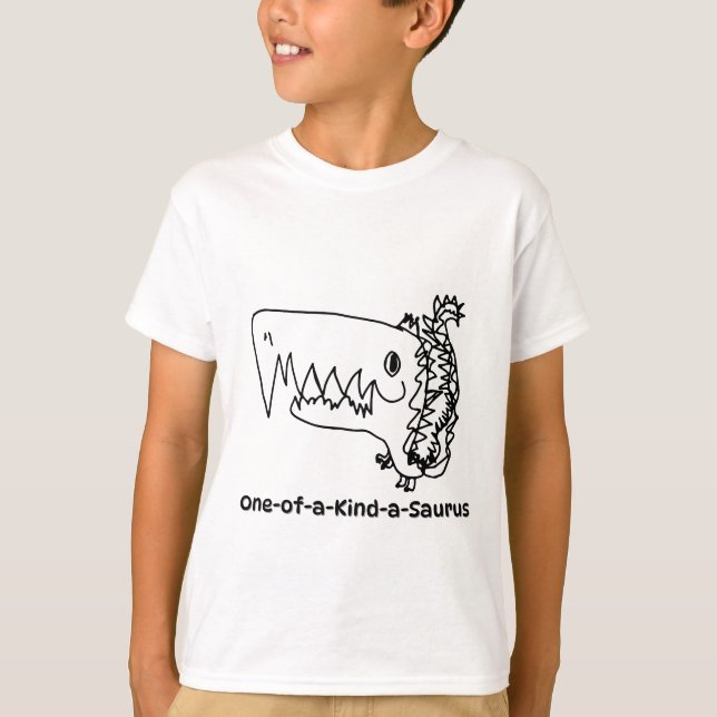 T-Rex | Hand-Drawn Dinosaur T-Shirt (Front)
