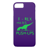 T REX HATES PUSHUPS Funny Dino Design
