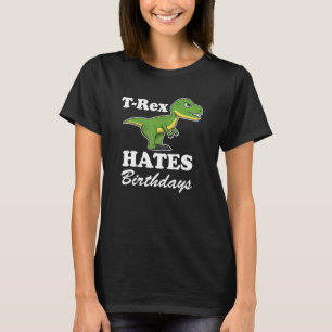 T Rex Hates  Quote Arms Dino   Trex T-Shirt