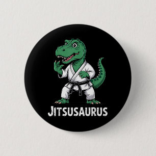 T Rex Jiu Jitsu Brazilian Funny For Men Women Boy 6 Cm Round Badge