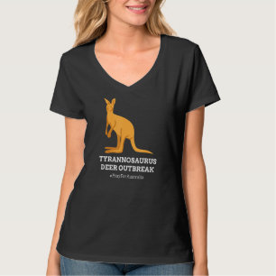 T Rex Kangaroo Tyrannosaurus Deer Australia Humour T-Shirt