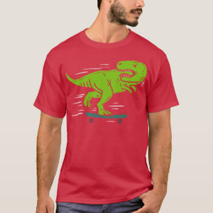 T Rex Longboarding Longboarder Skater T-Shirt
