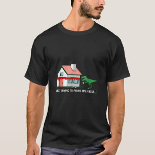 T Rex Painting House Painter And Artist T-Shirt