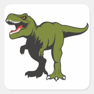 T-Rex Personalised items Square Sticker