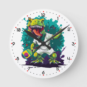 T-Rex Pickleball Round Clock