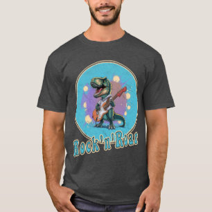 T-Rex Playing a Guitar - Rock'n'Roar T-Shirt