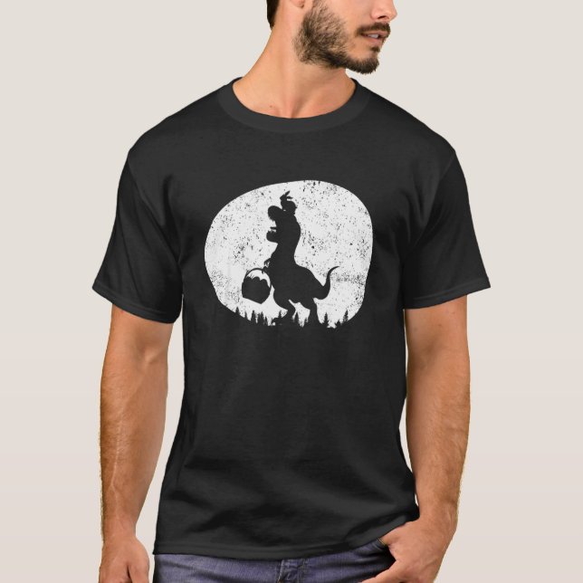 T Rex Rabbit Dinosaur Easter Bunny  Easter Day Egg T-Shirt (Front)