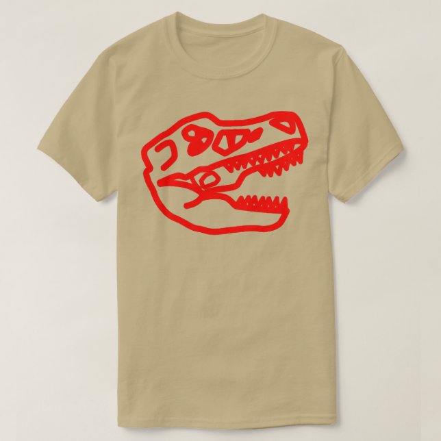 T rex Red T-Shirt (Design Front)