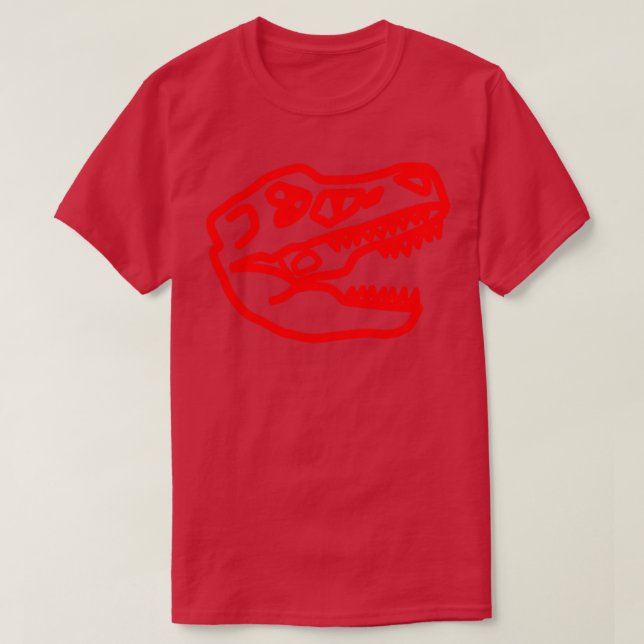 T rex Red T-Shirt (Design Front)
