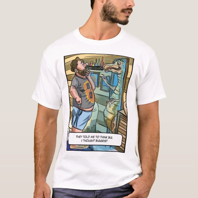 T-Rex Reflection: Think Bigger Than Big T-Shirt (Front)
