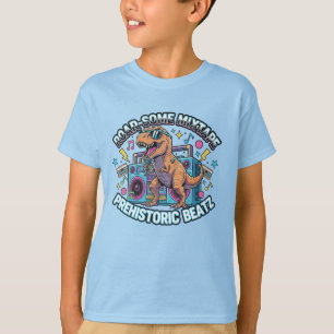 T-Rex Roar-some Mixtape Prehistoric Kids T-Shirt