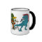 T-Rex Rock Band Coffee Mug