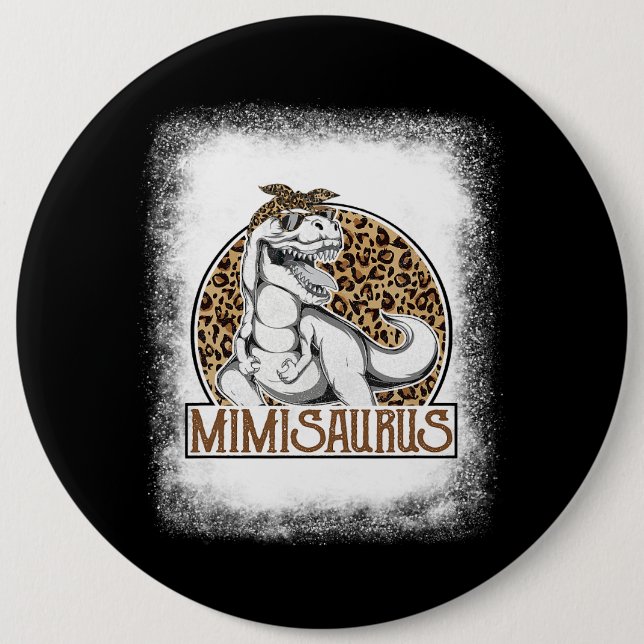 T Rex School Student Dinosaur Happy 100 Days Of Sc 6 Cm Round Badge (Front)