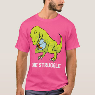 T-Rex Short Arms Shirt No Cookies Struggle Dinosau