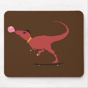 T-rex skater mouse pad