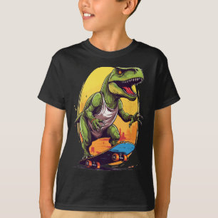 T-rex Skater - Skateboard Skateboarder Skateboardi T-Shirt