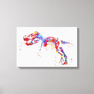 T Rex skeleton Canvas Print