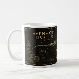 T-Rex Skeleton Vintage Natural History Museum Mug