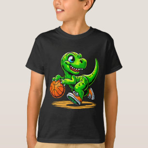 T-rex Sketll Player Dinosaur  T-Shirt