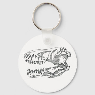 T-Rex Skull Keychain