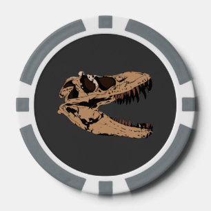 T-Rex Skull Poker Chips