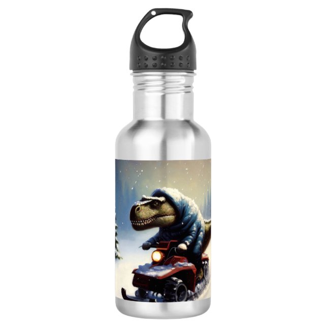 T Rex Snowmobile 710 Ml Water Bottle (Front)